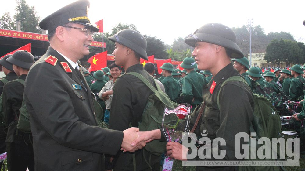 Bắc Giang tổ chức lễ giao nhận quân năm 2019