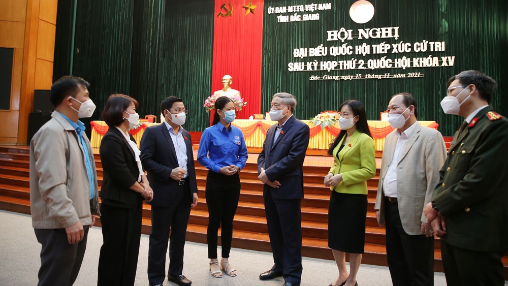 Ban Thường trực Ủy ban MTTQ tỉnh Bắc Giang phối hợp tổ chức Hội nghị đại biểu Quốc hội tiếp xúc...