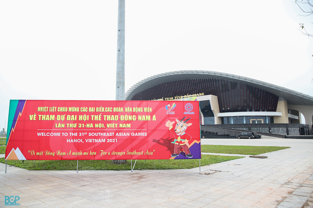 Thành phố Bắc Giang trang hoàng rực rỡ chào đón SEA Games 31