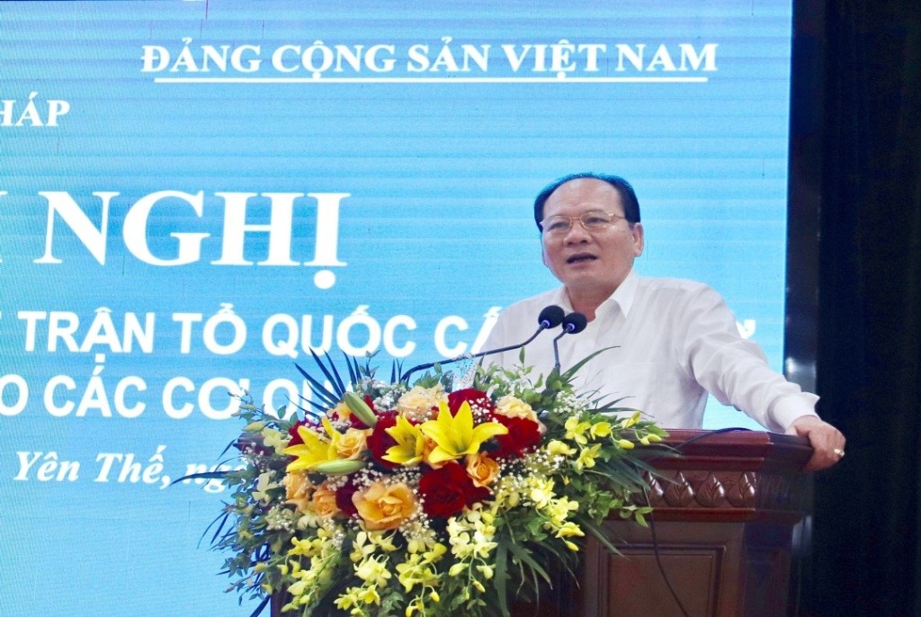 Ủy ban MTTQ Việt Nam tỉnh Bắc Giang tổ chức Hội nghị lấy ý kiến cán bộ Mặt trận Tổ quốc cấp cơ sở...