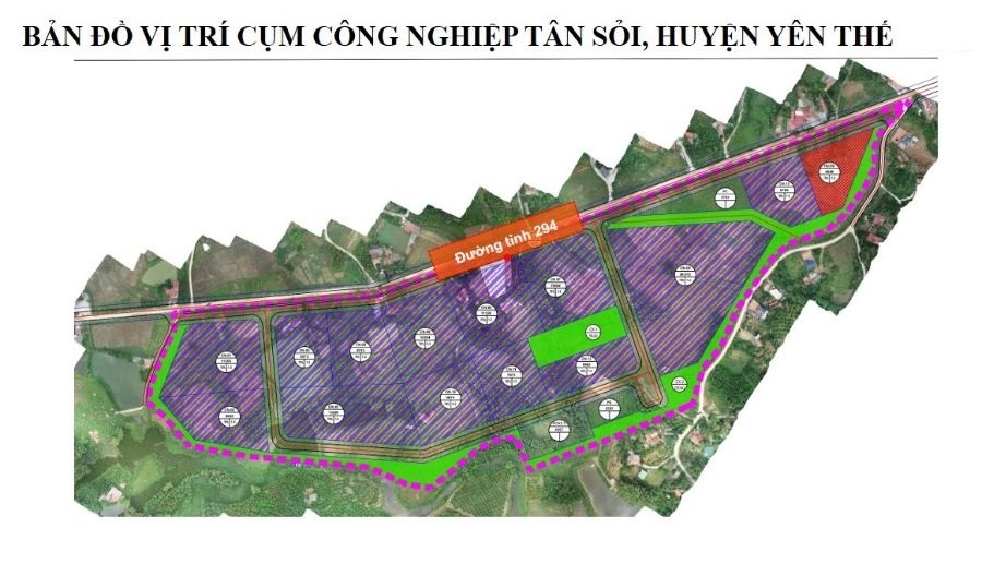 Bắc Giang: Thành lập Cụm công nghiệp Tân Sỏi, huyện Yên Thế