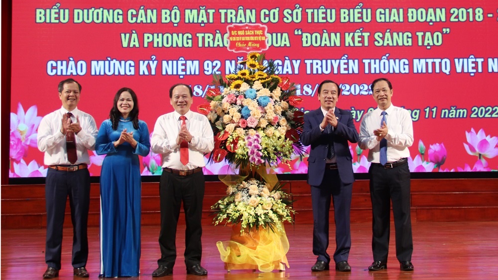 Bắc Giang biểu dương cán bộ MTTQ cơ sở tiêu biểu giai đoạn 2018 - 2022 và phong trào thi đua...