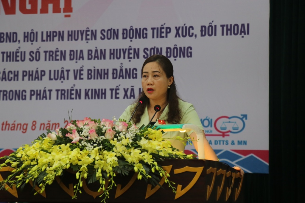 Trên 250 cán bộ, hội viên phụ nữ tham gia đối thoại với tổ Đại biểu HĐND tỉnh Bắc Giang, Huyện...
