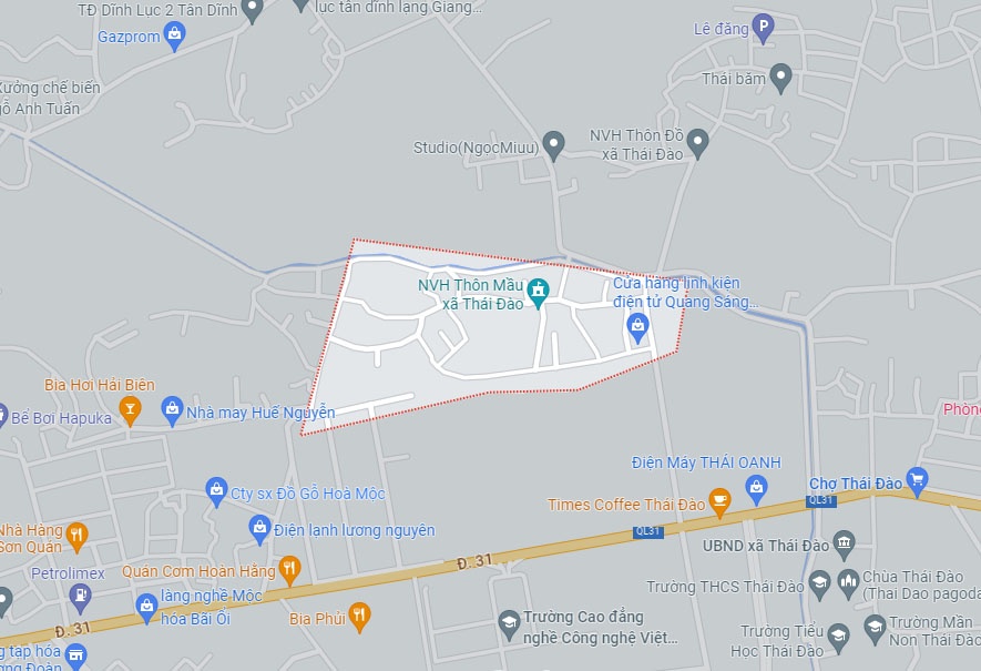 Điều chỉnh cục bộ Quy hoạch chi tiết xây dựng Khu dân cư thôn Mầu, xã Thái Đào, huyện Lạng Giang