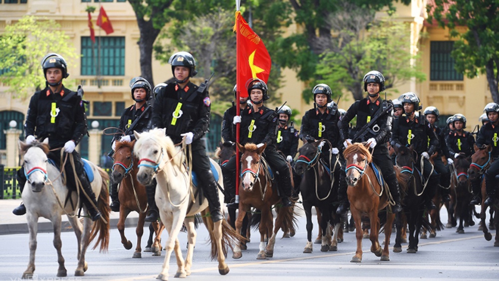 Đội kỵ binh thuộc Bộ Công an sẽ biểu diễn tại Lễ hội Yên Thế