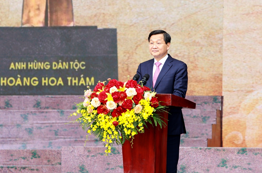 Toàn văn phát biểu của Phó Thủ tướng Chính phủ Lê Minh Khái tại Lễ hội kỷ niệm 140 năm khởi nghĩa...