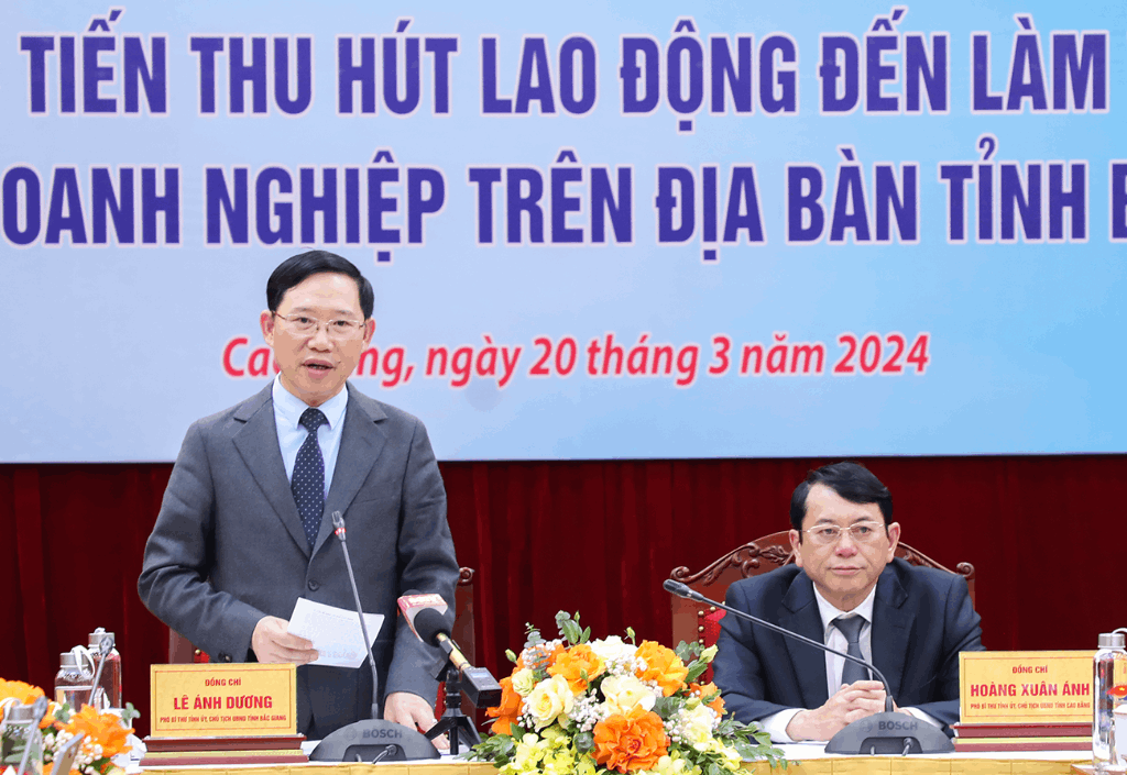 Hội nghị xúc tiến thu hút lao động tỉnh Cao Bằng đến làm việc tại các doanh nghiệp trên địa bàn tỉnh Bắc Giang