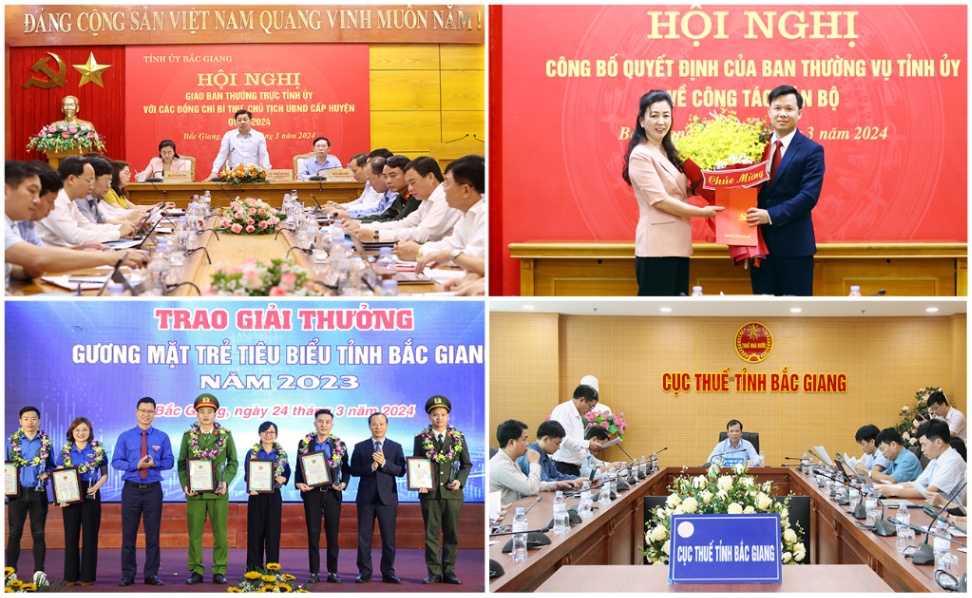 Hoạt động nổi bật của lãnh đạo tỉnh Bắc Giang trong tuần (từ ngày 24/3 - 30/3/2024)
