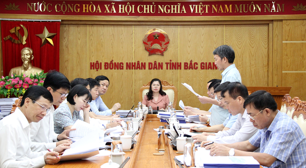 Đảng đoàn HĐND tỉnh Bắc Giang thẩm tra, thẩm định một số dự thảo Nghị quyết