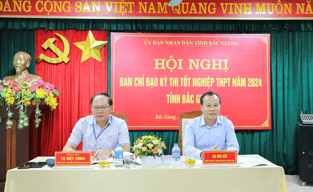 Ban Chỉ đạo kỳ thi tốt nghiệp THPT năm 2024 tỉnh Bắc Giang triển khai kế hoạch tổ chức kỳ thi