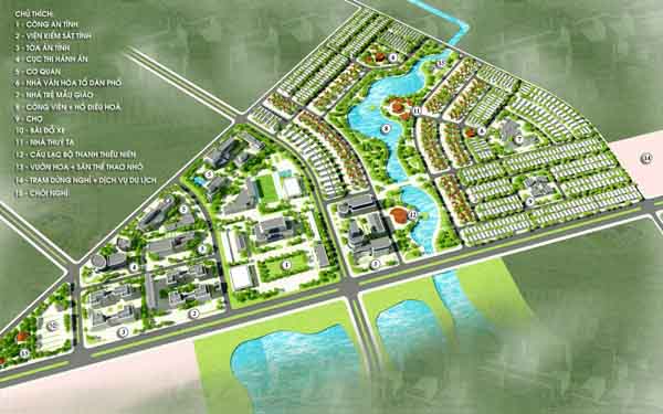 Công bố quy hoạch chi tiết xây dựng Khu cơ quan và khu dân cư phía Nam thành phố Bắc Giang - tỉnh...