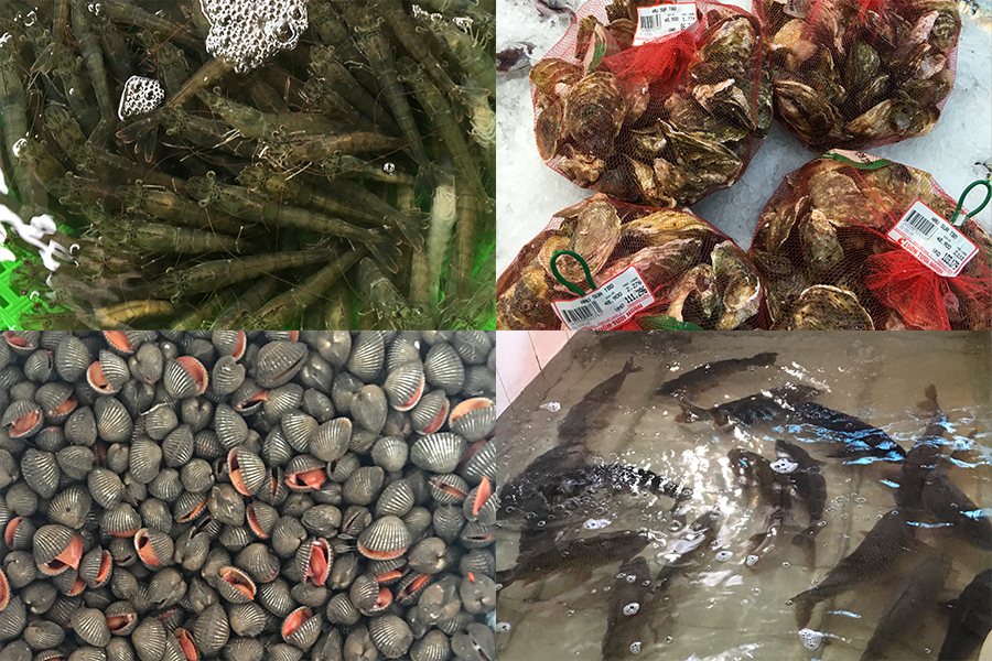 Giá một số loại hải sản ngày 17/5/2019