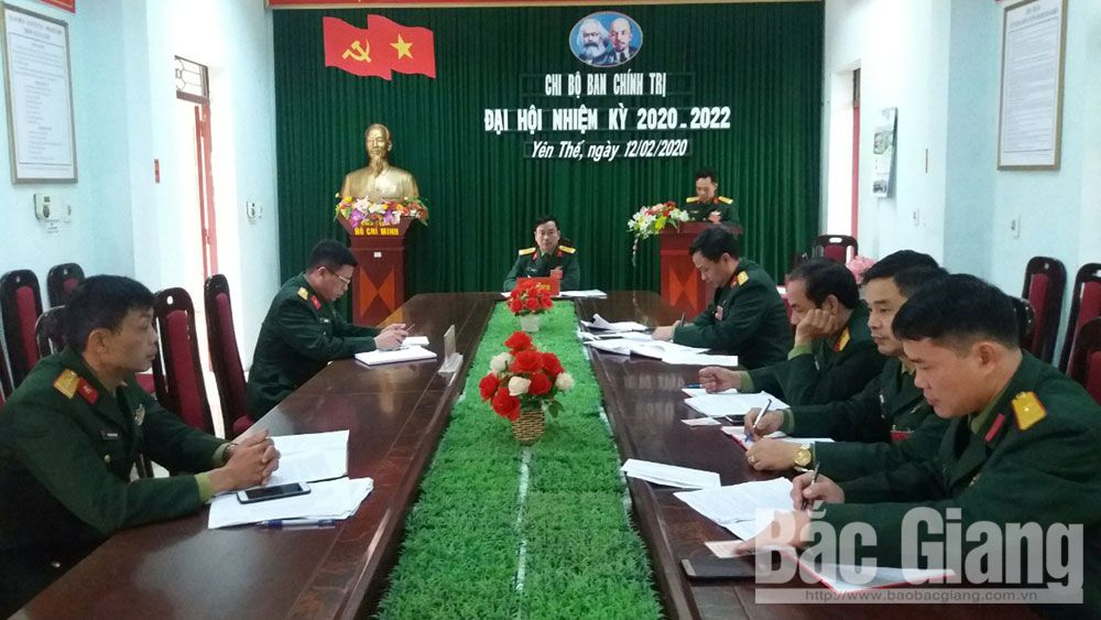 Tổ chức đại hội đảng các cấp trong Đảng bộ Quân sự tỉnh Bắc Giang: Chú trọng chuẩn bị văn kiện và...