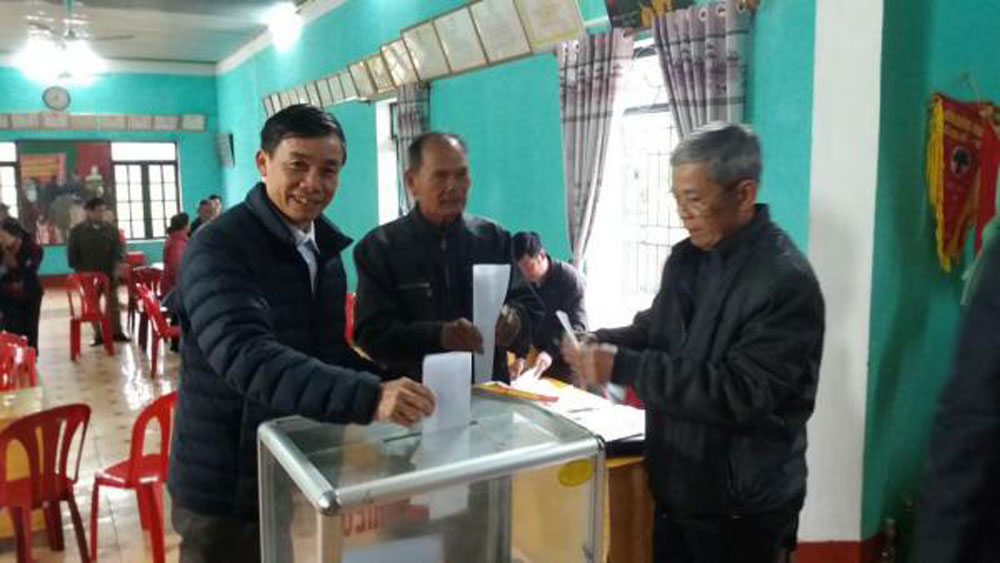 84,5% cử tri nhất trí sáp nhập xã Nghĩa Hồ và thị trấn Chũ