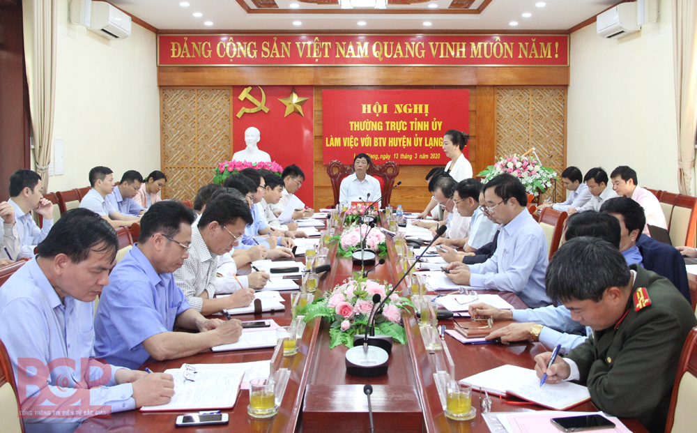 Lạng Giang cần phát huy tiềm năng, tạo đà phát triển kinh tế và tổ chức thành công đại hội đảng...