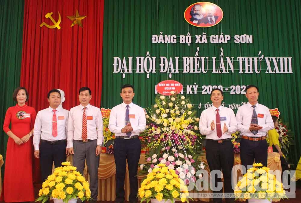 Giáp Sơn - Xã đầu tiên của huyện Lục Ngạn tổ chức Đại hội Đảng bộ