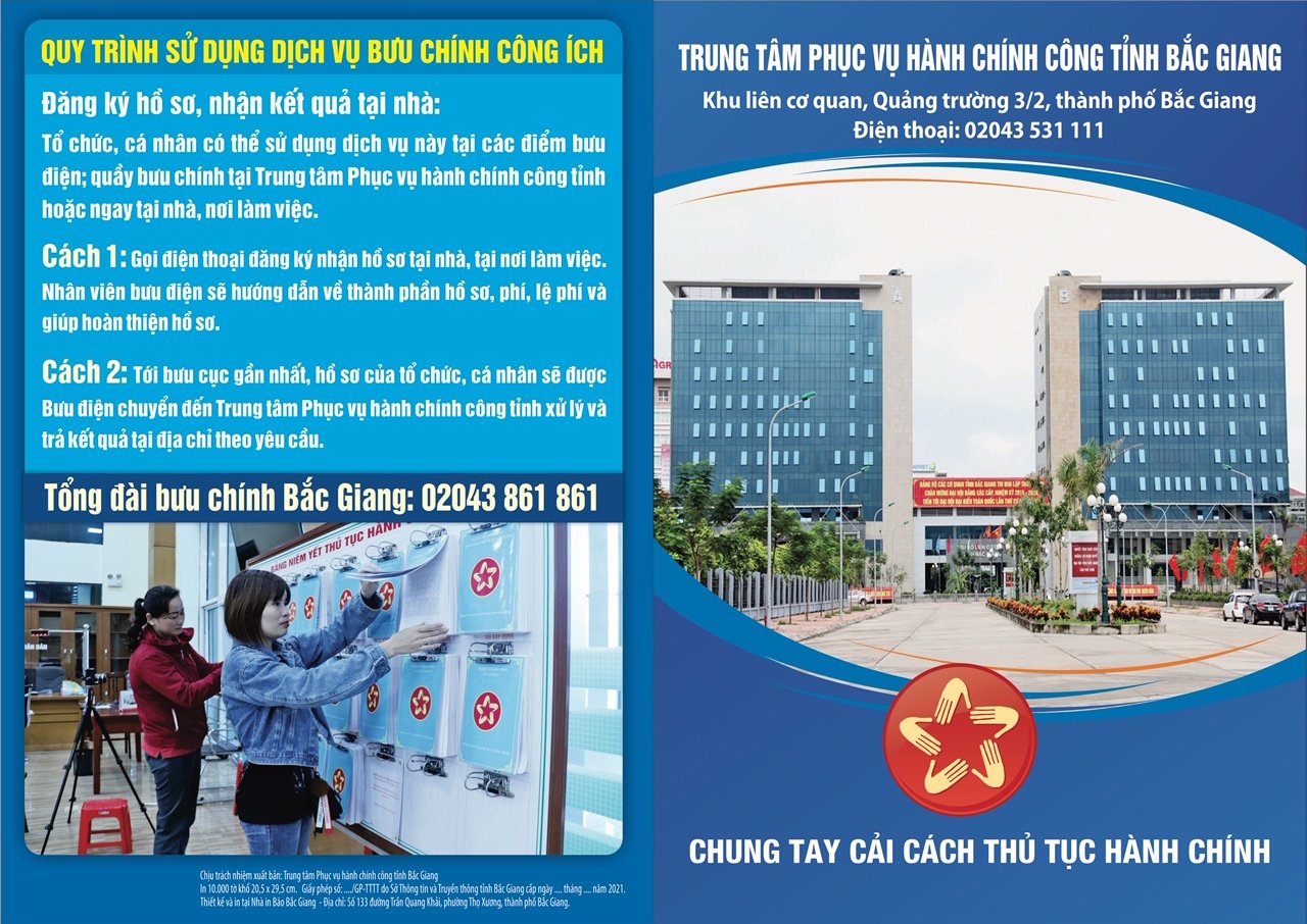 Cách thức thực hiện thủ tục hành chính tỉnh Bắc Giang