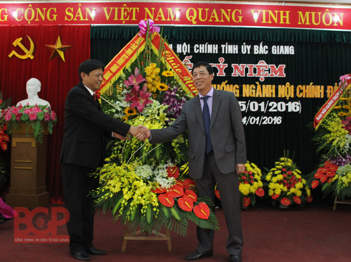 Bắc Giang: Kỷ niệm 50 năm ngày truyền thống ngành Nội chính Đảng