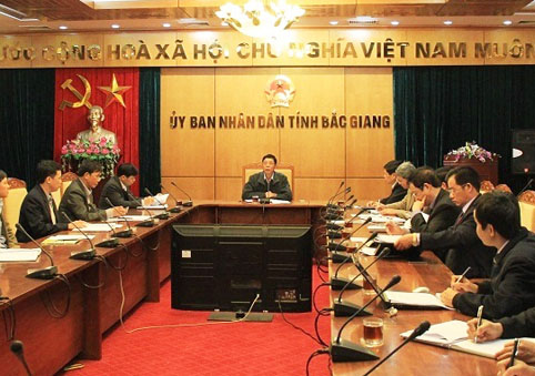 Chủ tịch UBND tỉnh Bùi Văn Hải làm việc với các Công ty TNHH một thành viên Lâm nghiệp của tỉnh
