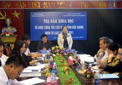 Tọa đàm khoa học “Tổ chức công tác lưu trữ  ở tỉnh Bắc Giang, nhìn từ Luật Lưu trữ năm 2011”