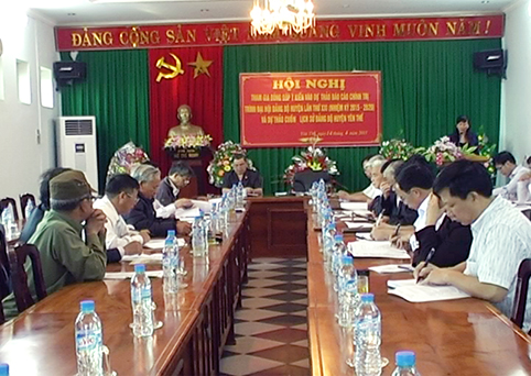 Huyện ủy Yên Thế lấy ý kiến vào Dự thảo Báo cáo chính trị trình Đại hội Đảng bộ huyện 