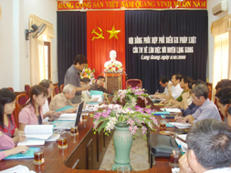 Hội đồng phối hợp công tác phổ biến giáo dục pháp luật Chính phủ làm việc tại Bắc Giang