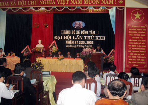 	Đại hội Đảng bộ xã Đồng Tâm, huyện Yên Thế, nhiệm kỳ 2015 – 2020