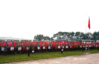 Bắc Giang tổ chức Lễ giao quân đợt I – năm 2010