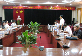 Đoàn cán bộ Học viện Chính trị Quốc Gia thăm và làm việc tại tỉnh Bắc Giang