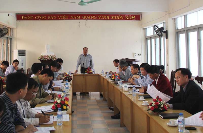 Chủ tịch UBND tỉnh Nguyễn Văn Linh làm việc với Sở Tài nguyên và Môi trường