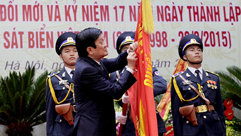 Cảnh sát biển Việt Nam đón nhận danh hiệu Anh hùng Lực lượng vũ trang nhân dân thời kỳ đổi mới 