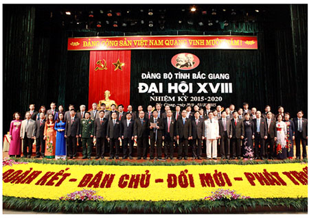 Nghị quyết Đại hội đại biểu Đảng bộ tỉnh Bắc Giang lần thứ XVIII.