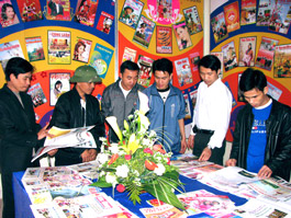 Hội Nhà báo Bắc Giang khai mạc Hội báo xuân năm 2007.    