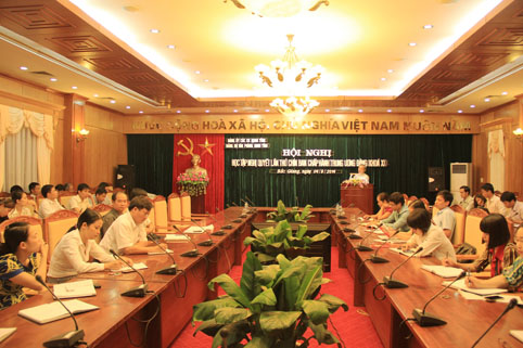 Đảng bộ Văn phòng UBND tỉnh Bắc Giang: Quán triệt, triển khai thực hiện Nghị quyết Trung ương 9 (khóa XI)