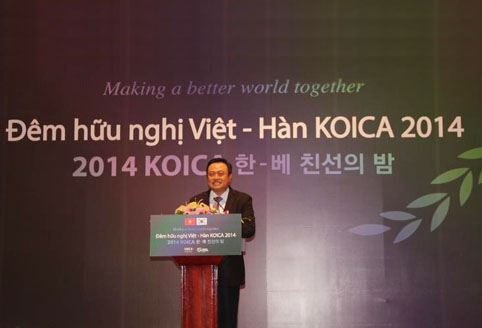 Bí thư Tỉnh ủy Bắc Giang Trần Sỹ Thanh dự sự kiện  “Đêm hữu nghị Việt – Hàn 2014” tại Hà Nội