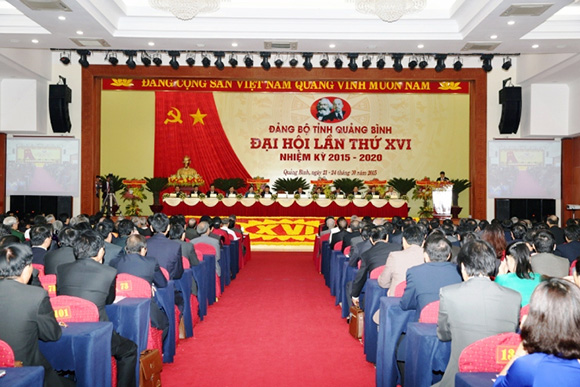 Khai mạc Đại hội Đảng bộ tỉnh Quảng Bình