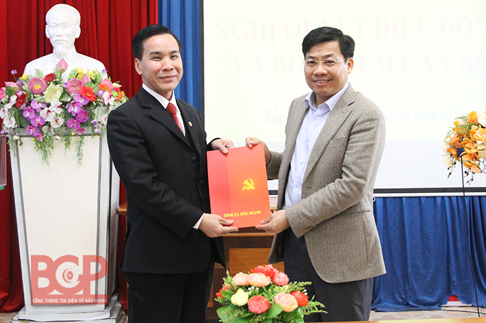 Công bố Nghị quyết bổ nhiệm Giám đốc Sở Công Thương Bắc Giang