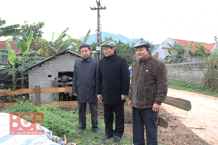 Phó Chủ tịch Thường trực UBND tỉnh Lại Thanh Sơn kiểm tra công tác phòng, chống rét tại huyện Sơn Động