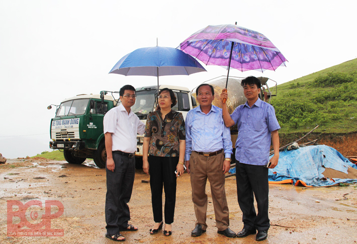 Phó Chủ tịch UBND tỉnh Nguyễn Thị Thu Hà kiểm tra dự án khu dân cư, khu đô thị huyện Sơn Động