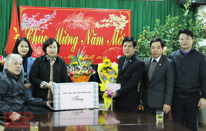 Phó Chủ tịch UBND tỉnh Nguyễn Thị Thu Hà chúc Tết Trung tâm Điều dưỡng Thương binh Thuận Thành